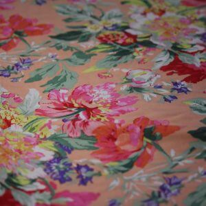 Ткань штапель лилия цвет персиковый