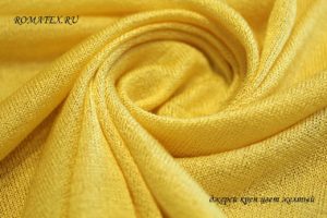 Ткань для жилета Академик креп цвет жёлтый