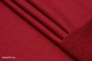 Ткань кашкорсе цвет бордовый