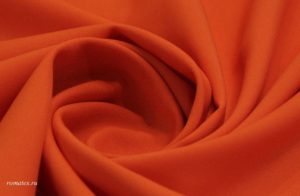 Плотная ткань для штор Габардин цвет оранжевый