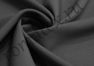 Обивочная ткань для дивана Габардин стрейч цвет тёмно-серый