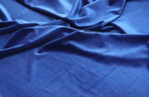 Для дивана ткань Бархат стрейч цвет синий