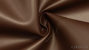 Ткань курточная Кожзам стрейч цвет шоколад