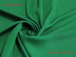 Ткань для пэчворка Штапель цвет зелёный