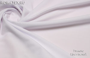 Ткань костюмная Пикачу цвет белый